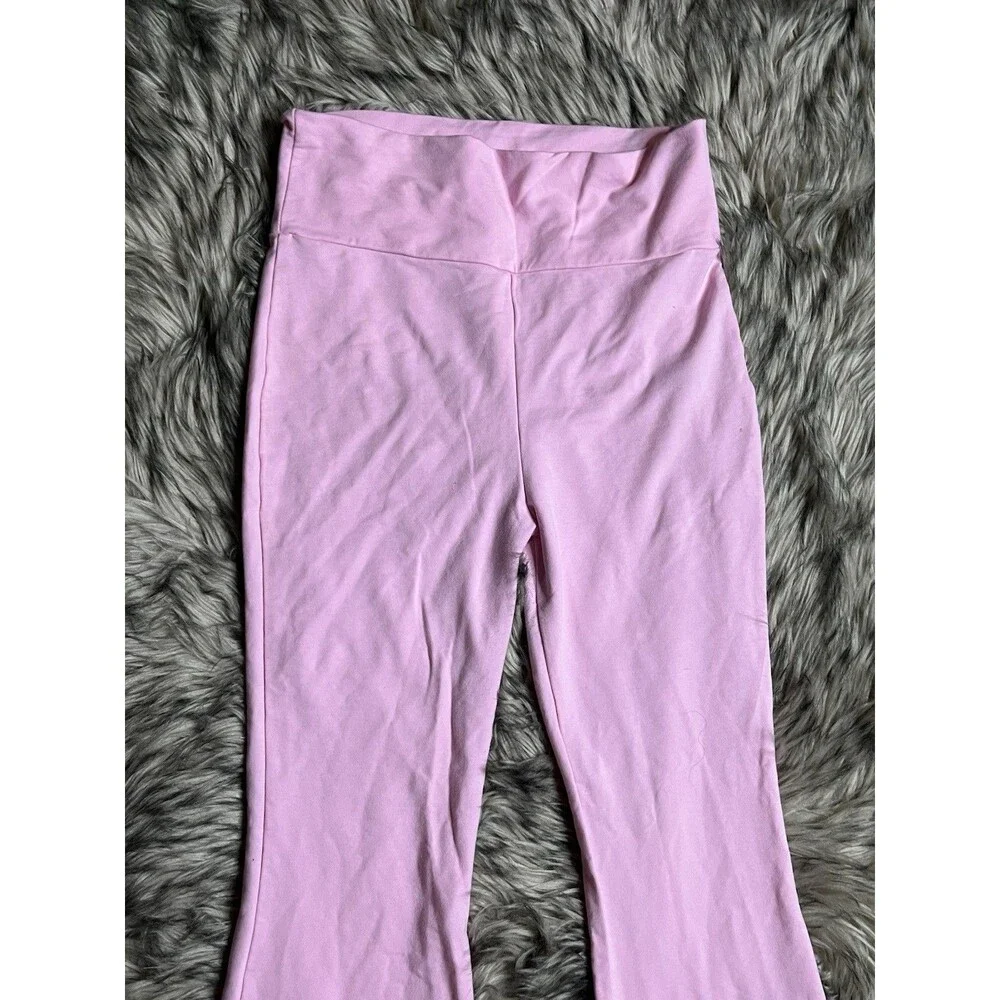 Edikted Light Pink Flare Leggings Yoga Pants Sz M